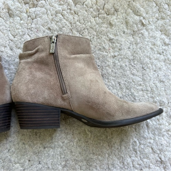Jessica Simpson Dalisa Beige Suede Western Boho Slouch Neutral Booties 10M - Picture 11 of 16